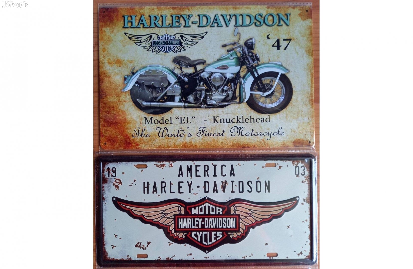 Dekorációs fém tábla (Harley-Davidson - Motor Cycles)