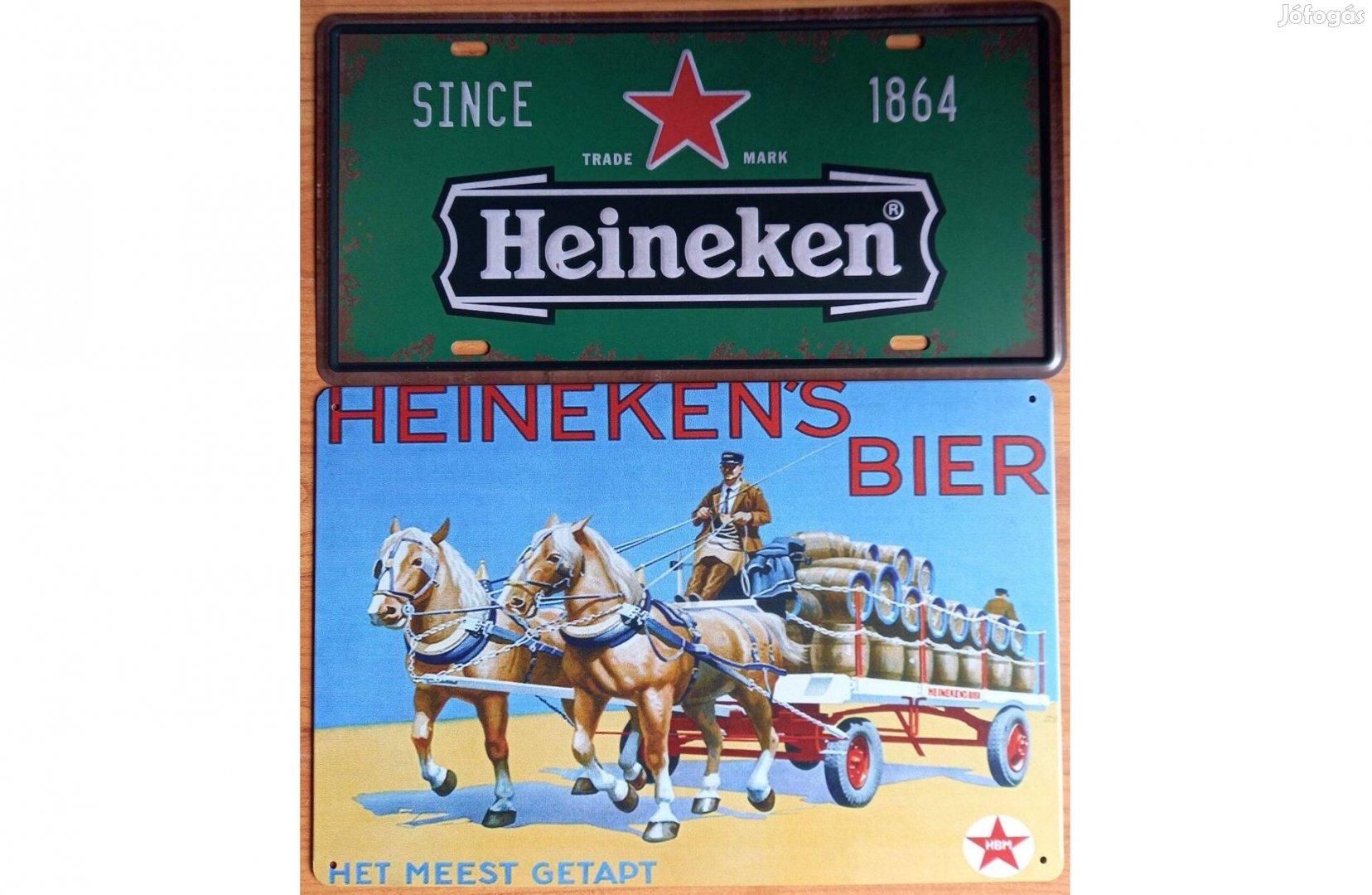 Dekorációs fém tábla (Heineken Most - Heineken Anno Reklám Táblák)