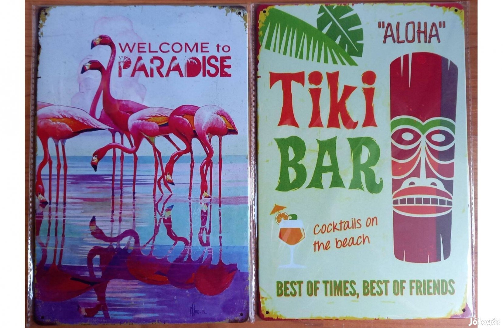 Dekorációs fém tábla (Isten Hozott A Paradicsomban - Aloha Tiki BAR)