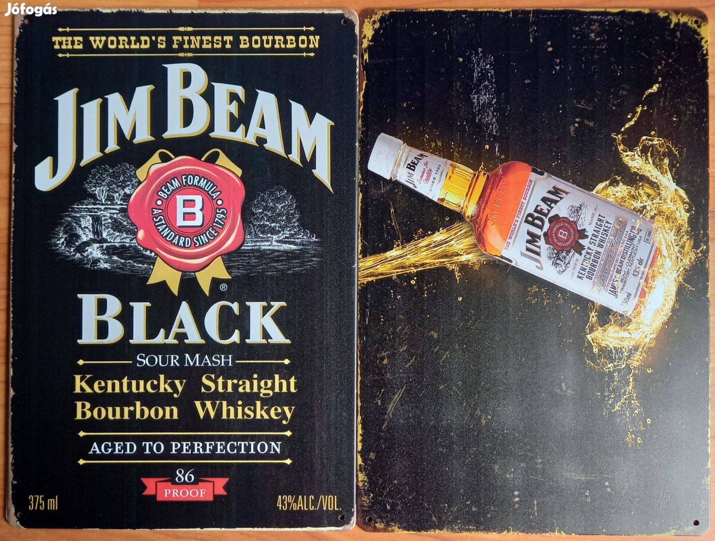 Dekorációs fém tábla (JIM Beam)