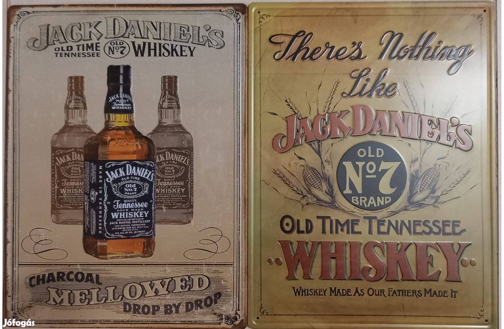 Dekorációs fém tábla (Jack Daniel'S - OLD TIME Tennessee NO7 Whiskey)