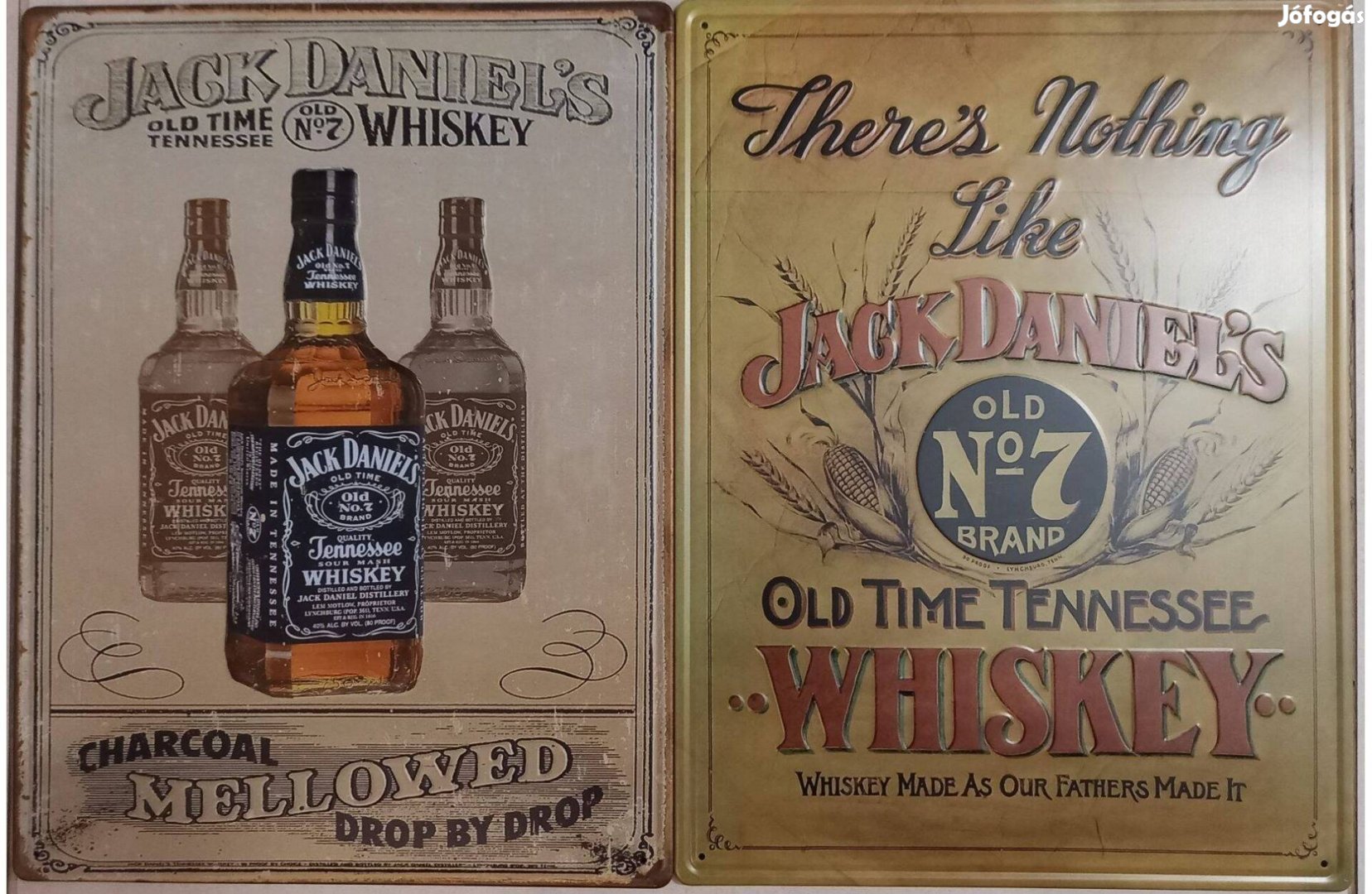 Dekorációs fém tábla (Jack Daniel'S - OLD TIME Tennessee NO7 Whiskey)