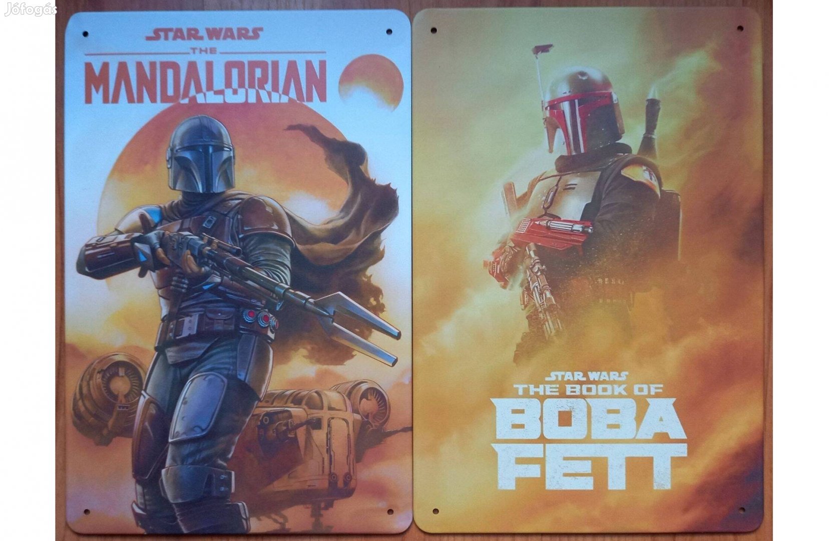 Dekorációs fém tábla (Mandalorian - Boba FETT) Star Wars