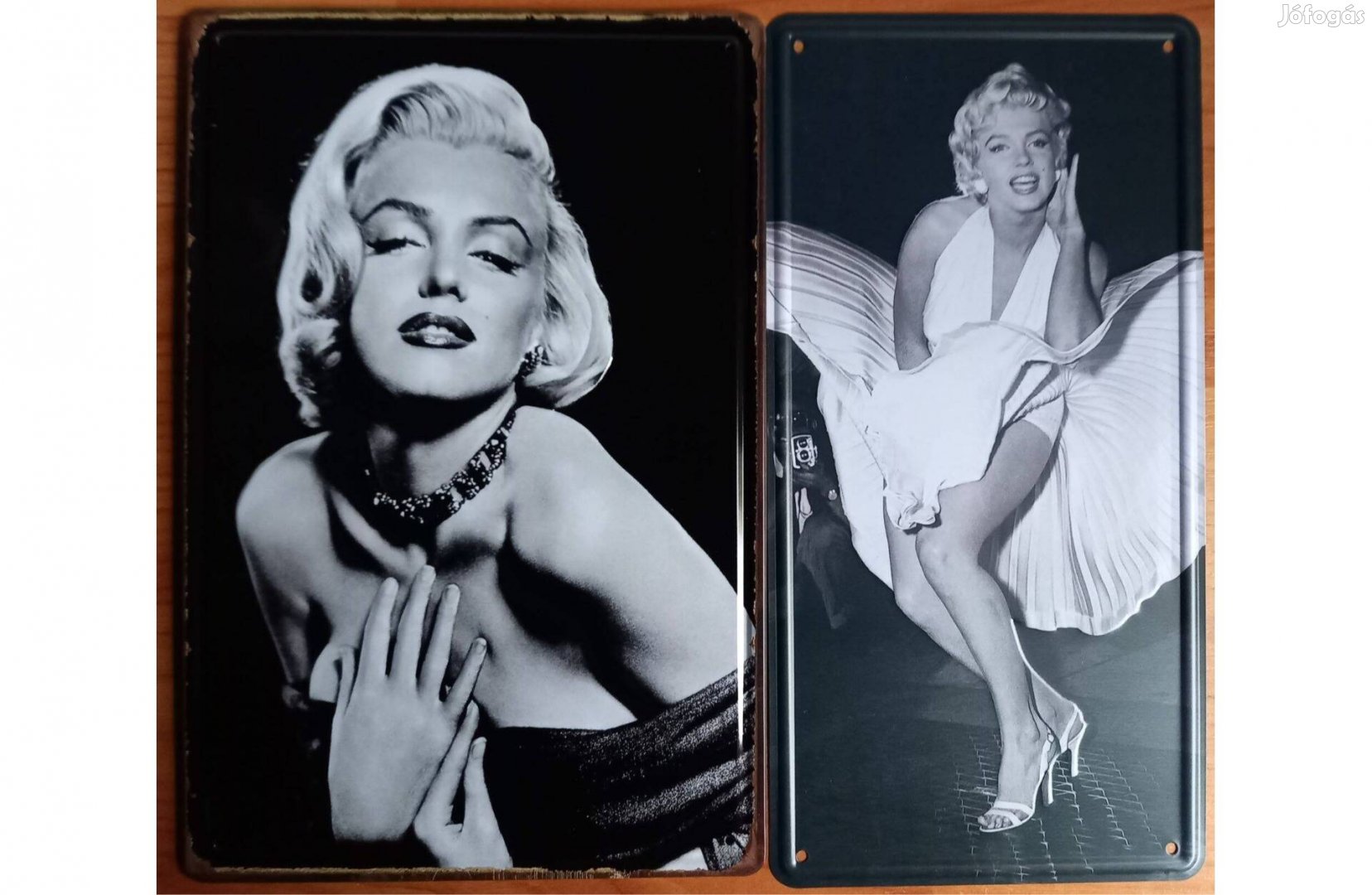 Dekorációs fém tábla (Marilyn Monroe) / dombornyomott