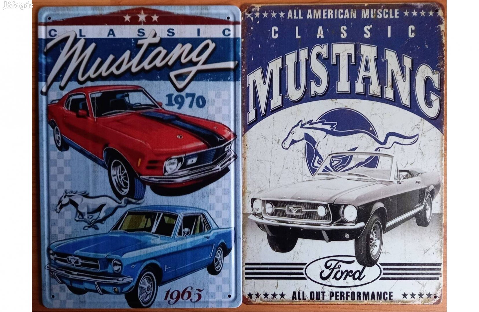 Dekorációs fém tábla (Mustang -ALL American Classic Muscle)