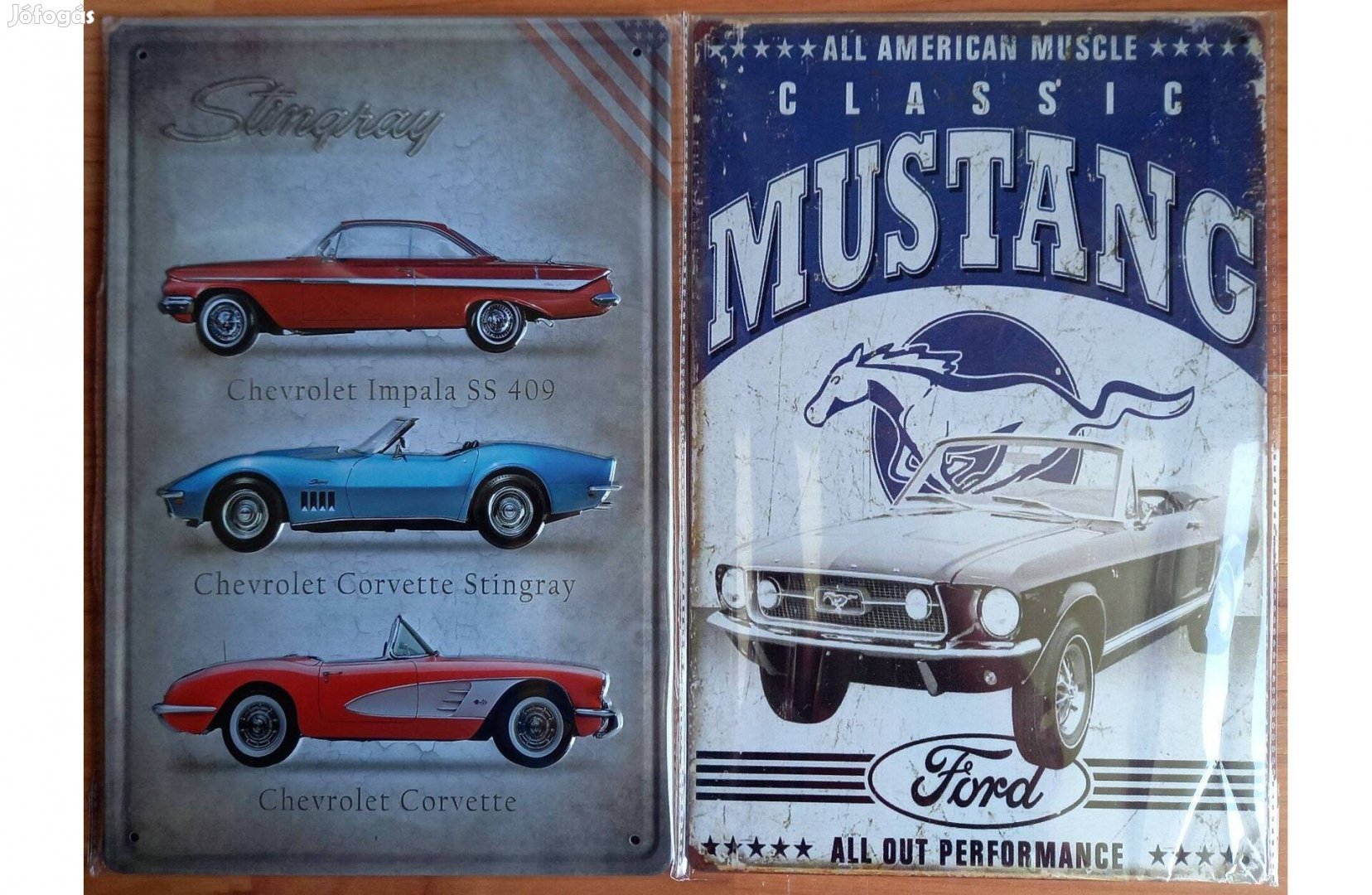 Dekorációs fém tábla (Mustang -ALL American Classic Muscle)