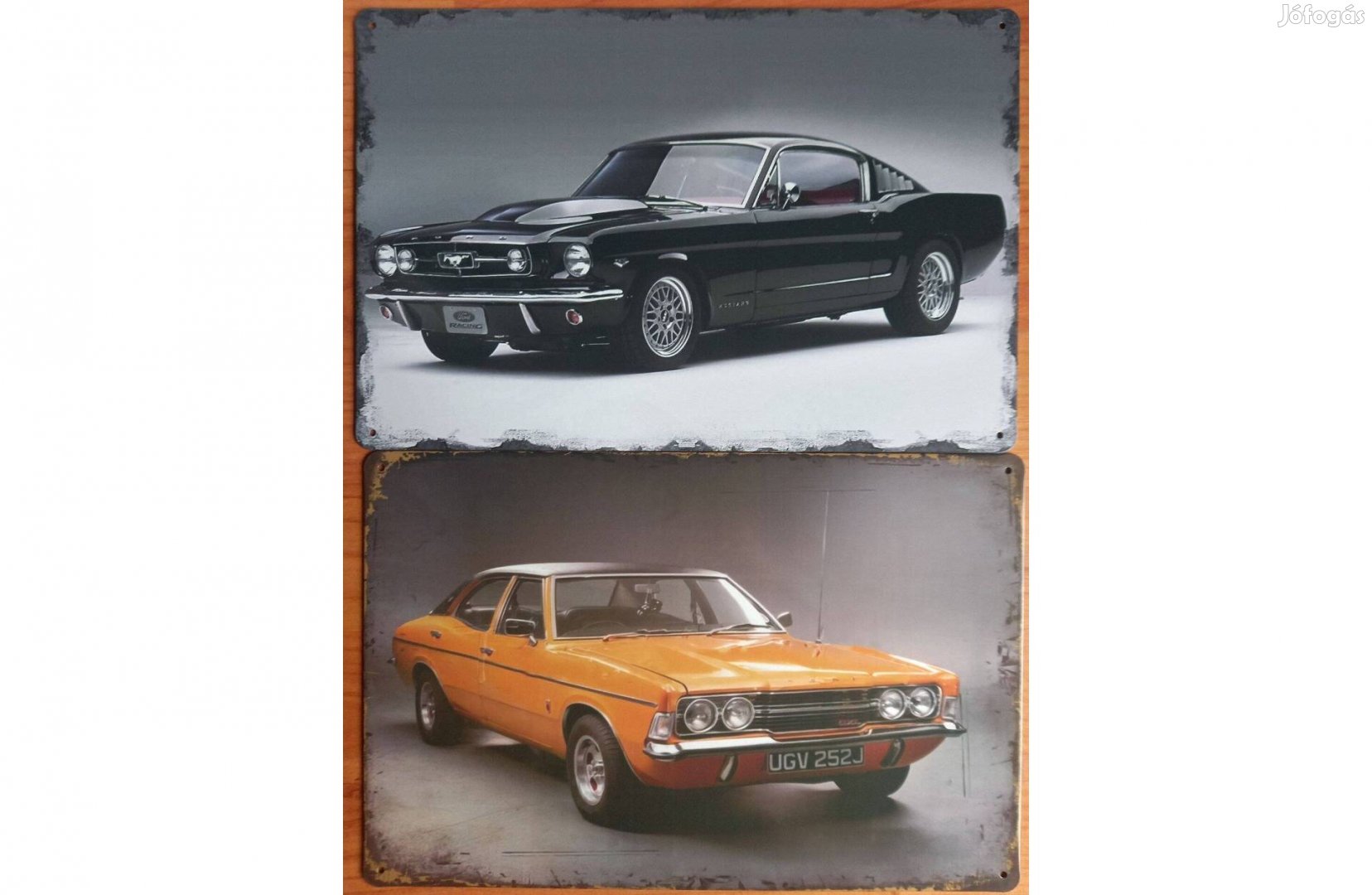 Dekorációs fém tábla (Mustang - Classic Ford)