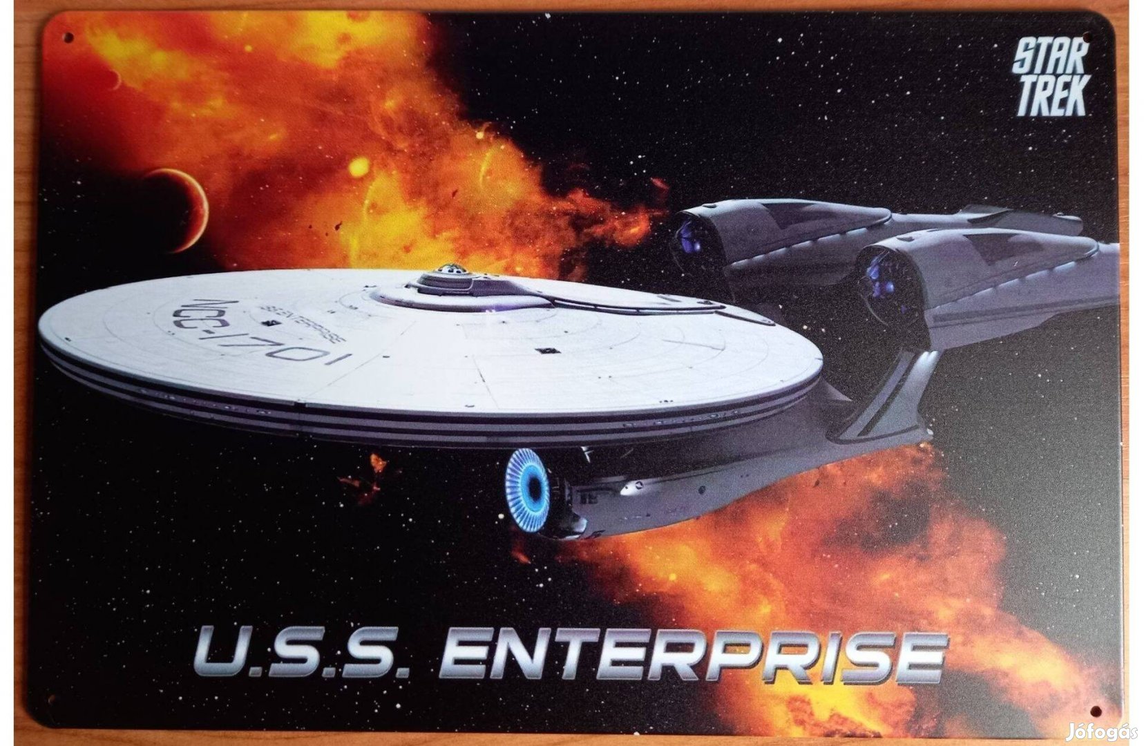 Dekorációs fém tábla (Star Trek - U.S.S. Enterprise)