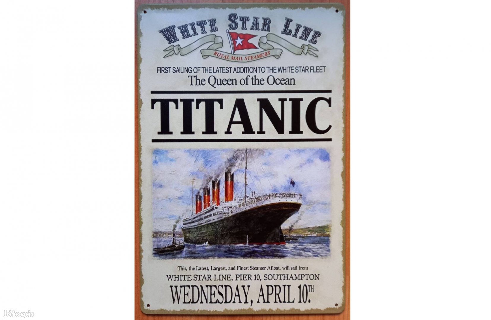 Dekorációs fém tábla (Titanic)