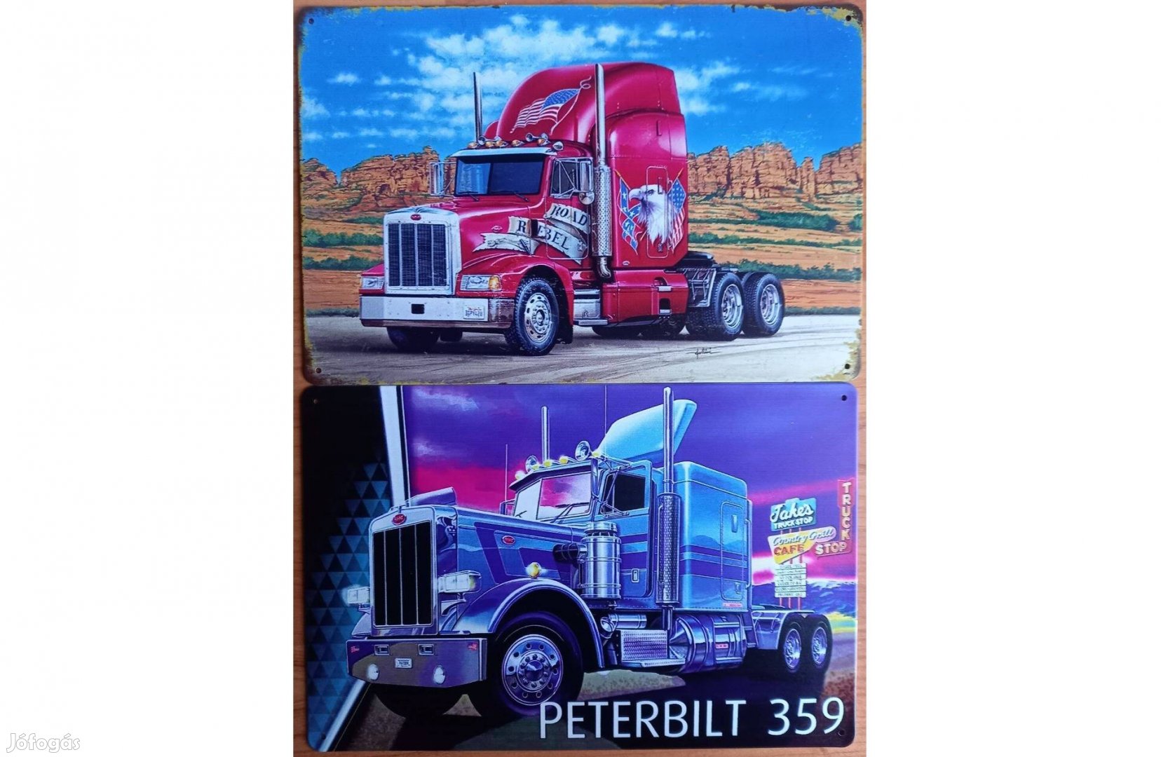 Dekorációs fém tábla (Truckers)