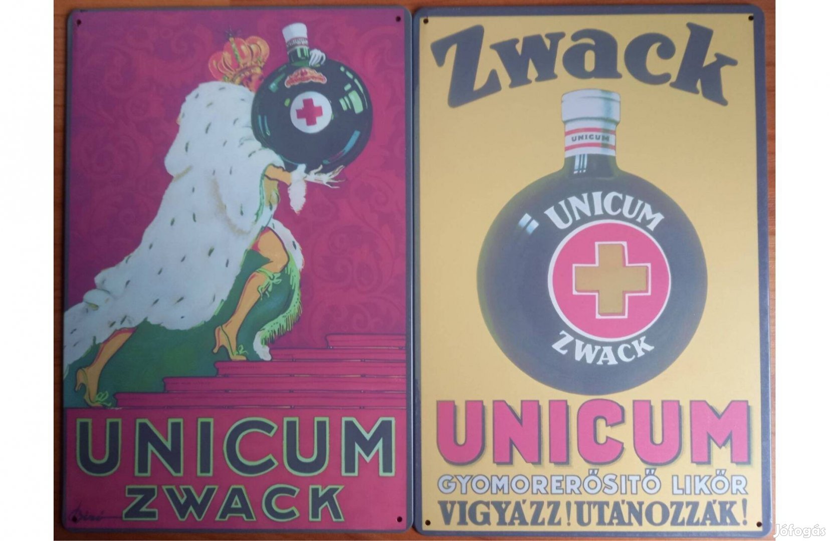 Dekorációs fém tábla (Unicum - Anno)