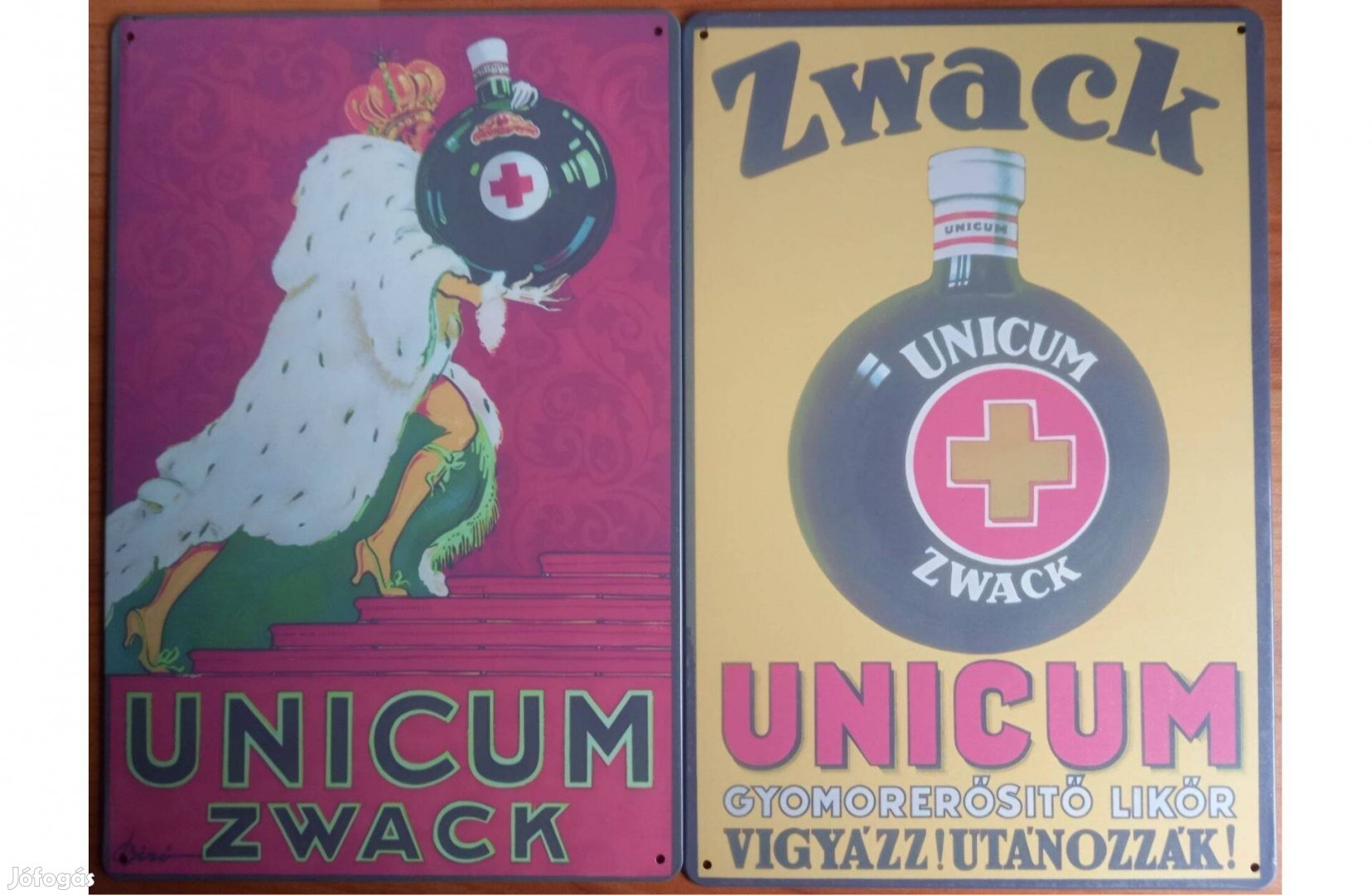 Dekorációs fém tábla (Unicum - Anno)