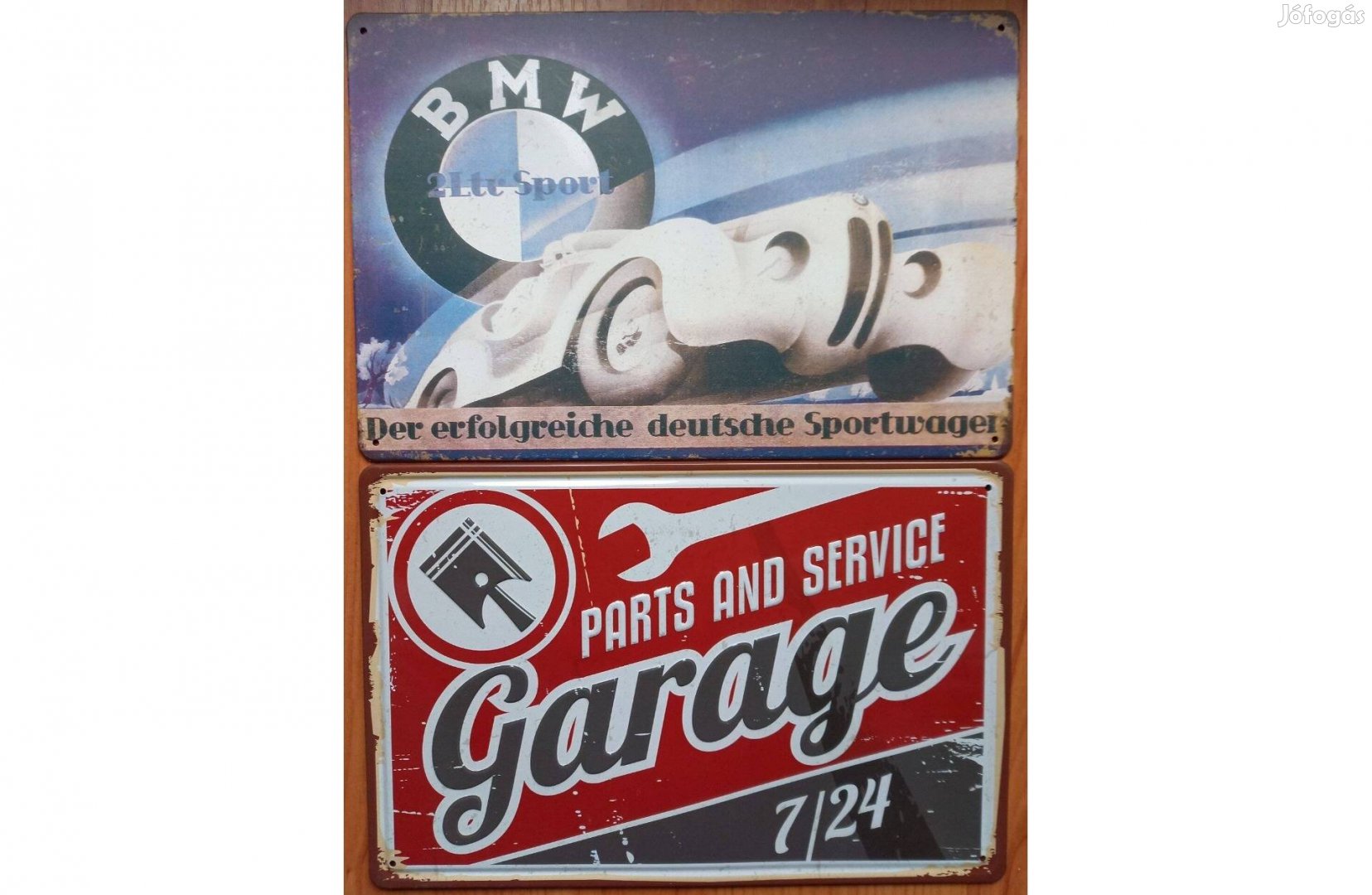 Dekorációs fém tábla ( BMW - A Sikeres Német Sportautó - Garage Alkatr