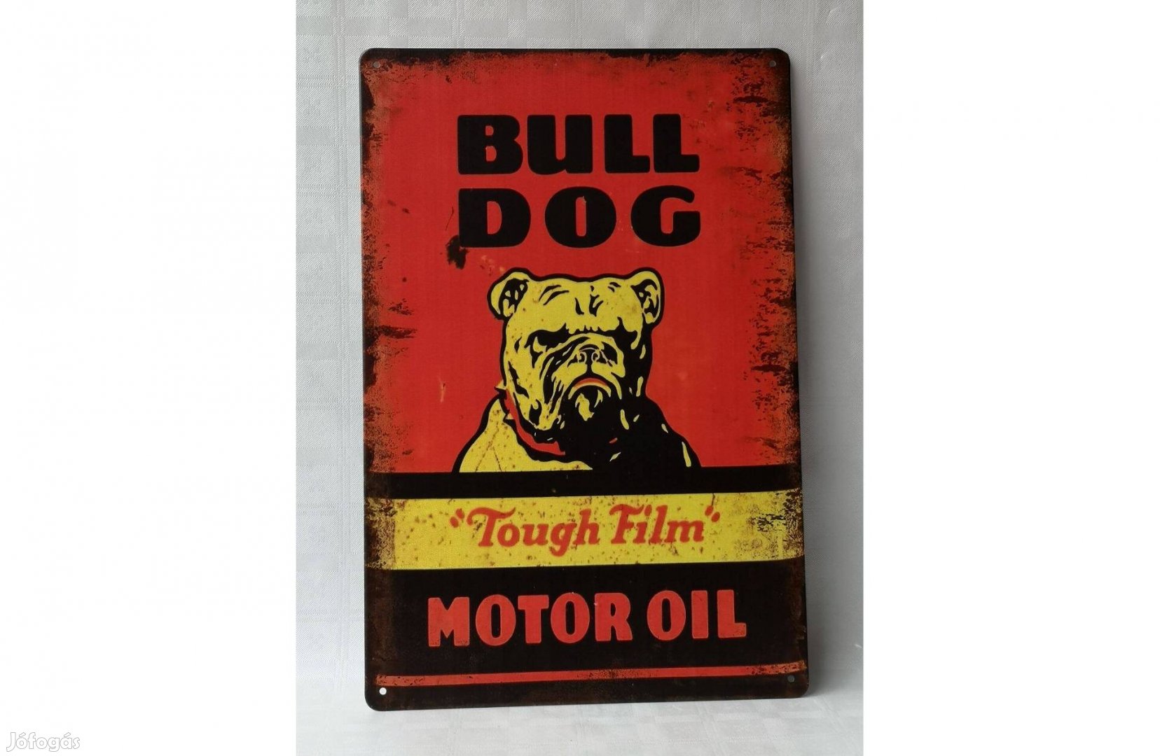 Dekorációs fém tábla ( BULL Dog - Motor OIL)