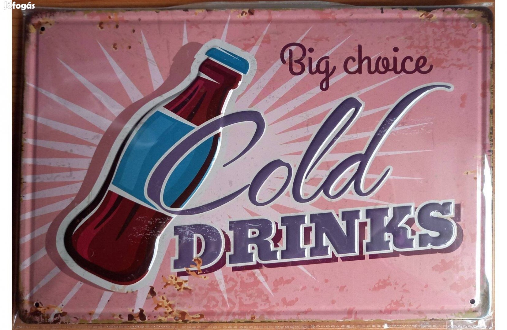Dekorációs fém tábla Hideg Italok Nagy Választéka