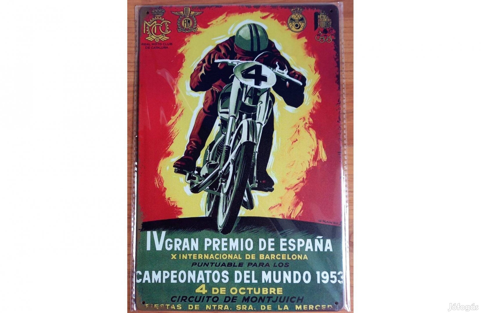 Dekorációs fém tábla Isle of Man Tourist Trophy a