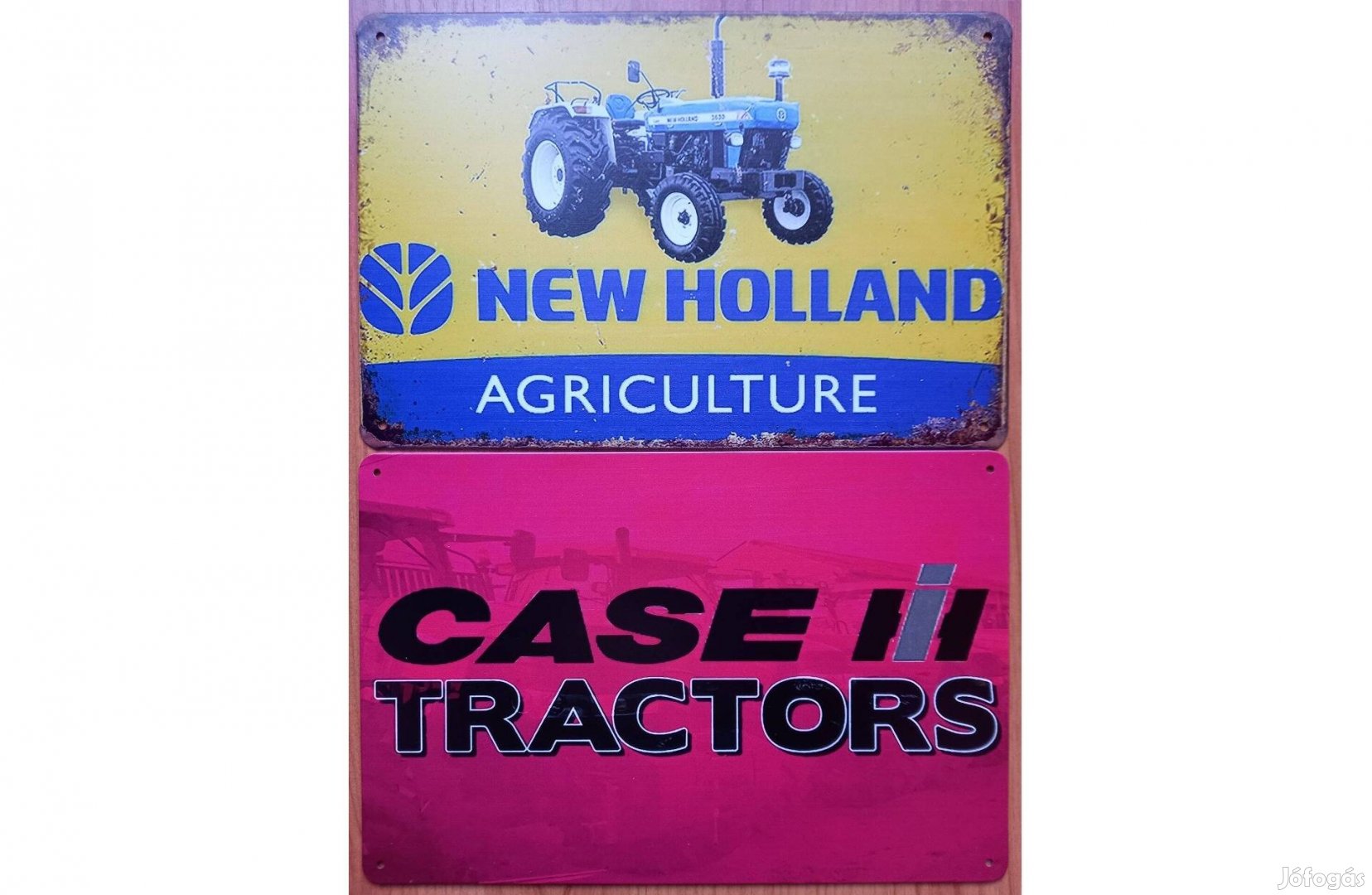 Dekorációs fém tábla ( New Holland Tractors - CASE IH Tractors)