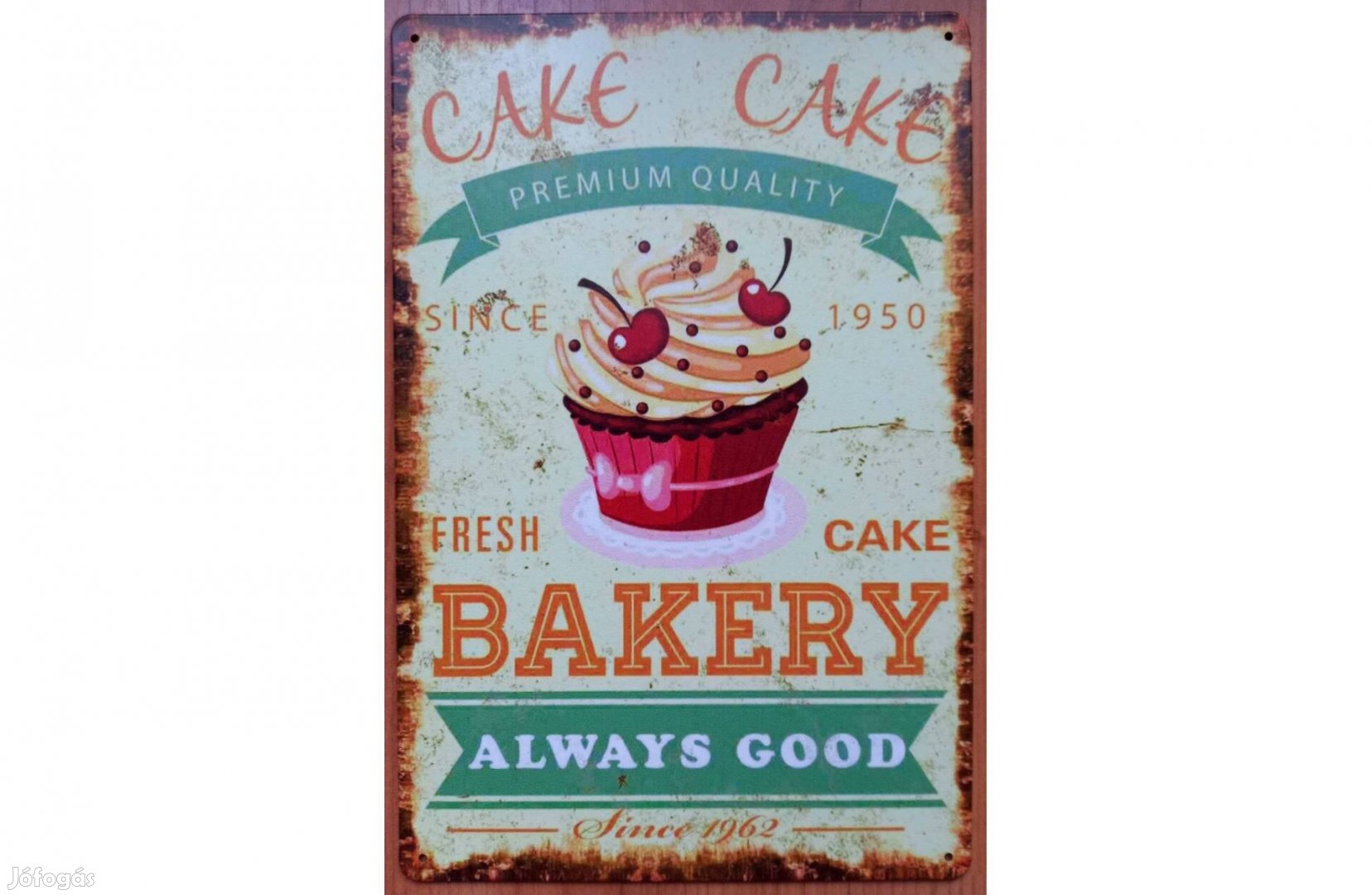 Dekorációs fém tábla Premium Minőségű Sütemények