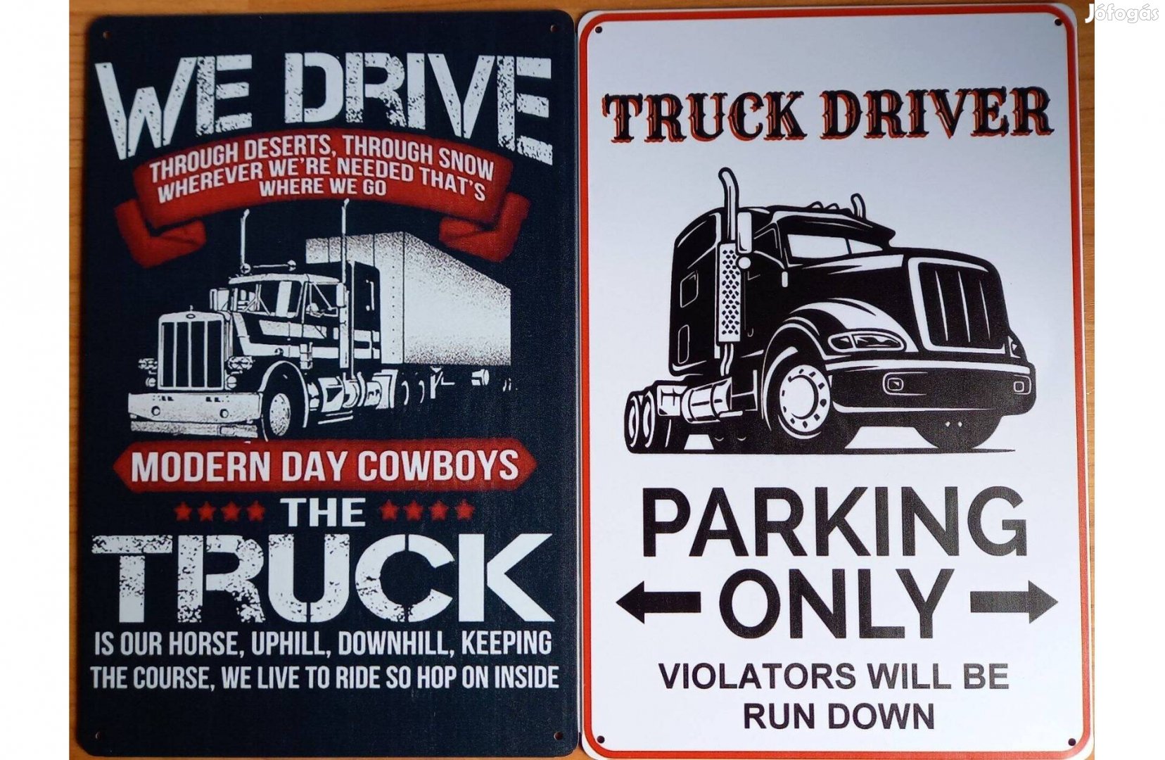 Dekorációs fém tábla ( Truck Driver)