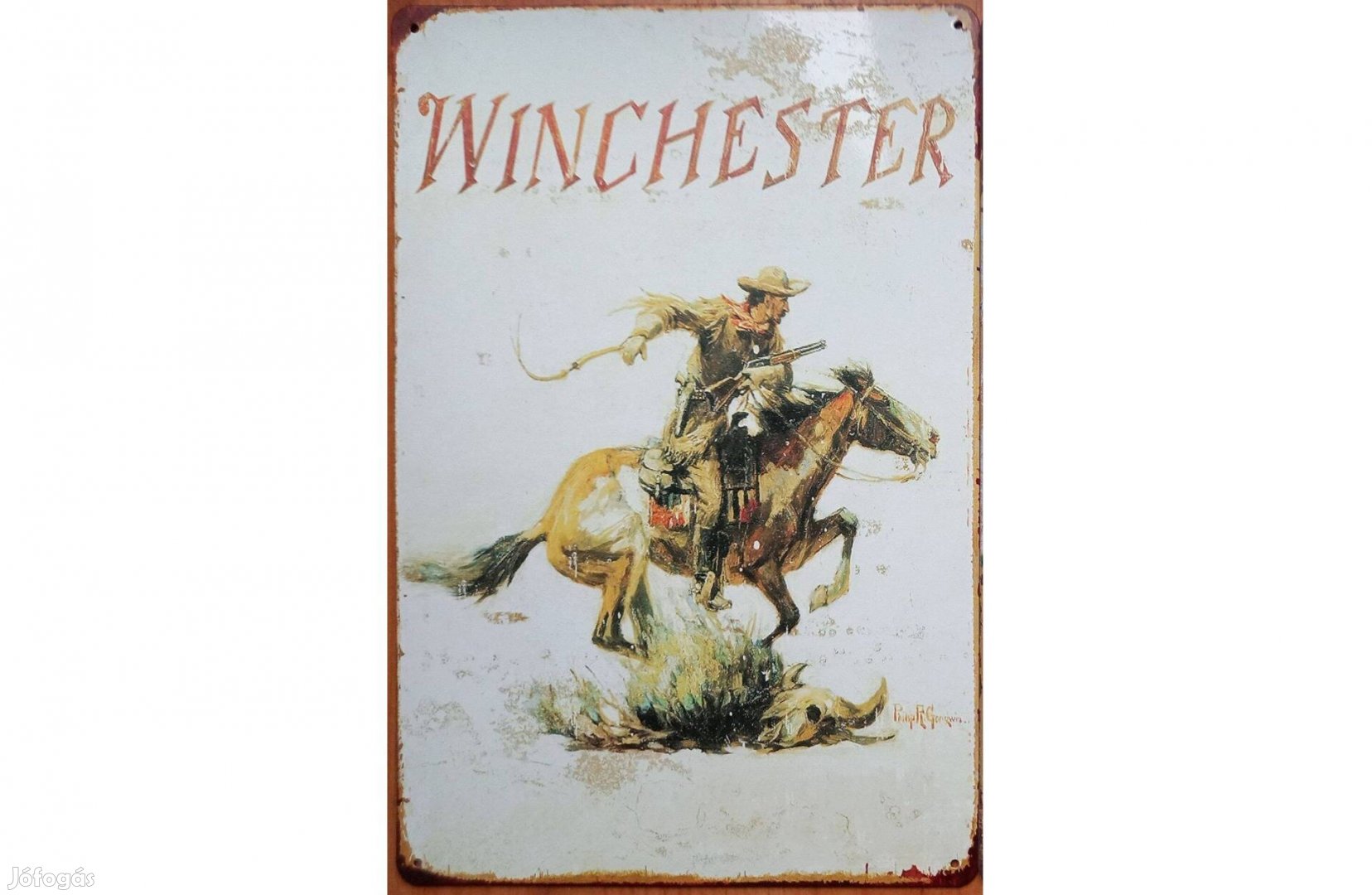 Dekorációs fém tábla Winchester - Western