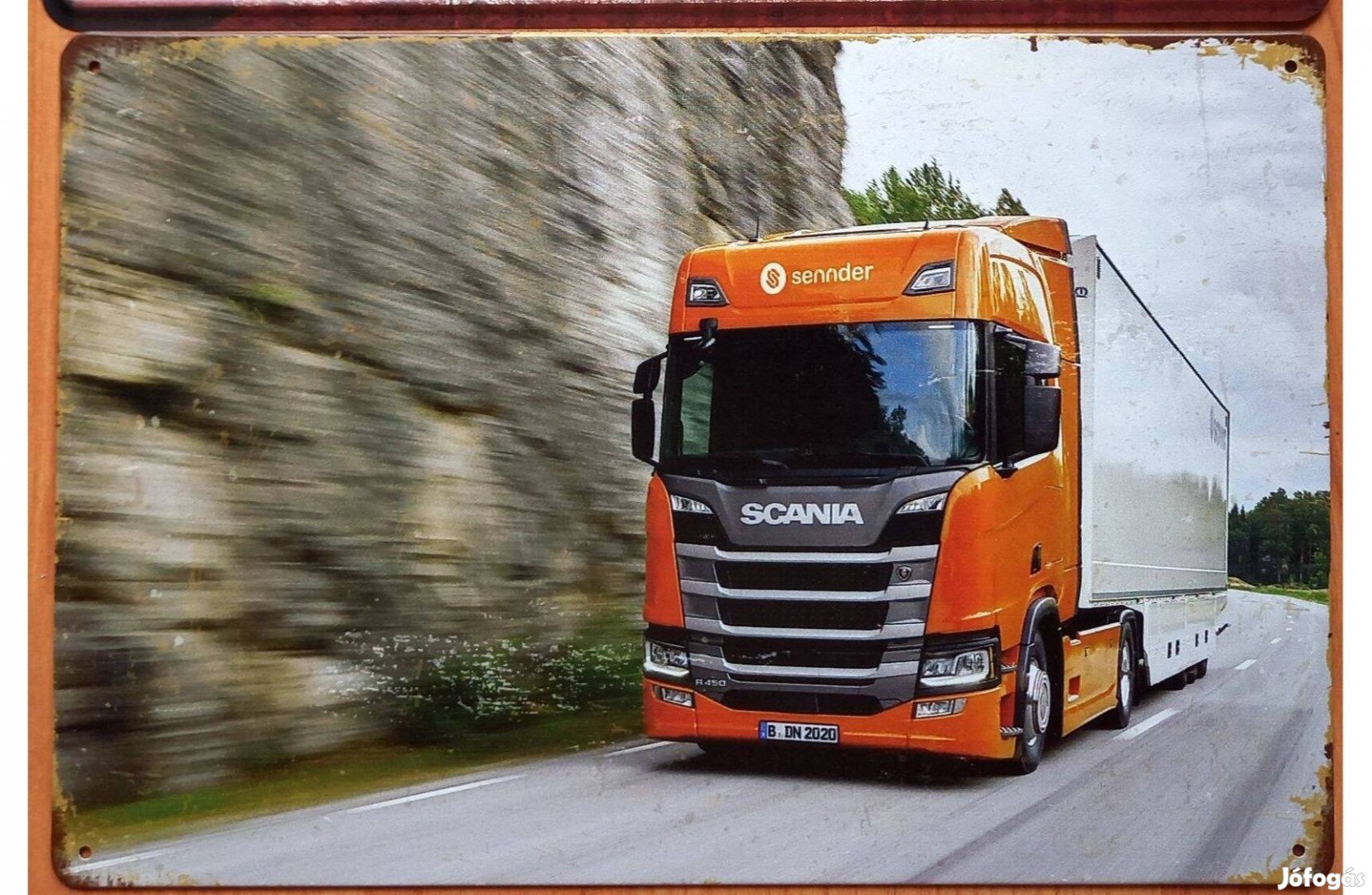 Dekorációs fém tábla. Scania