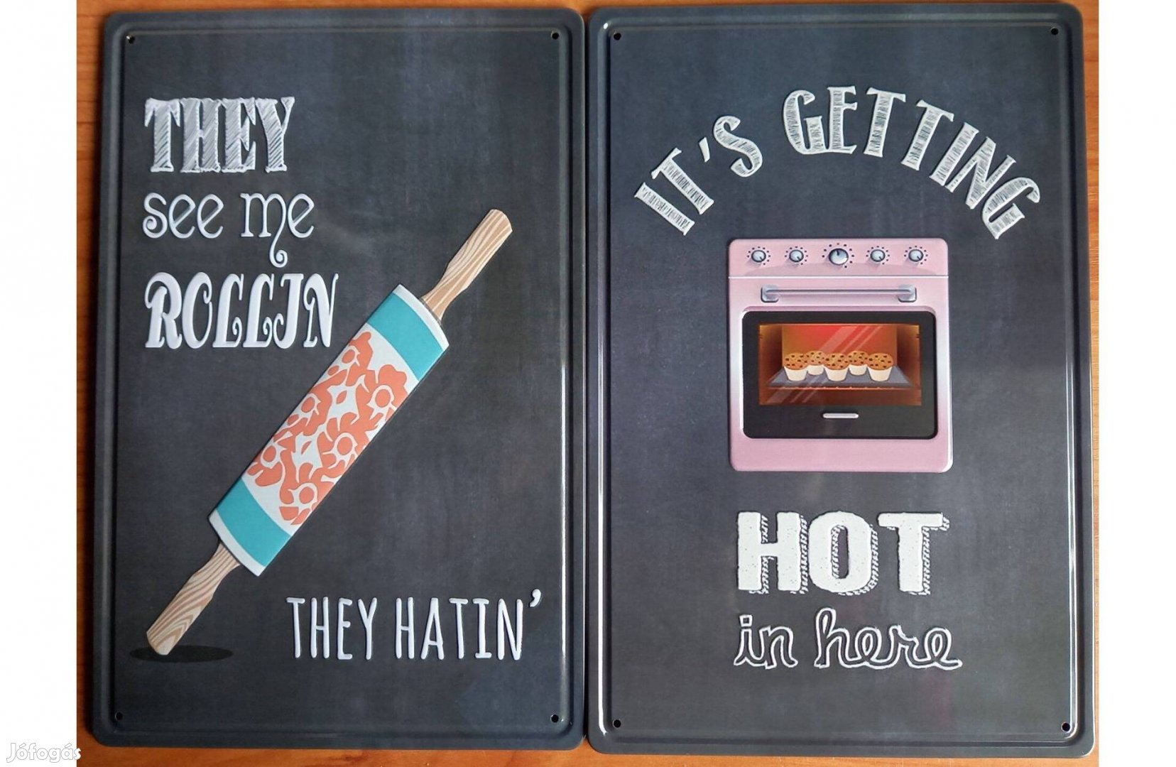 Dekorációs fém tábla - Konyha - ITT Kezd Meleg Lenni-