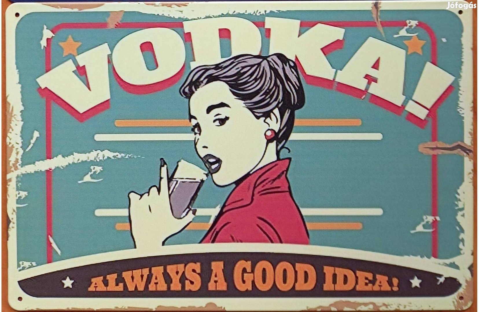 Dekorációs fém tábla - Vodka