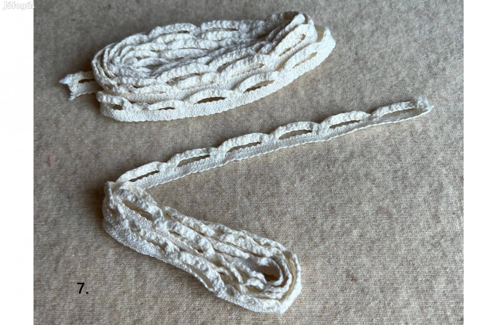 Dekorációs horgolt madeira szalag, csipke 7