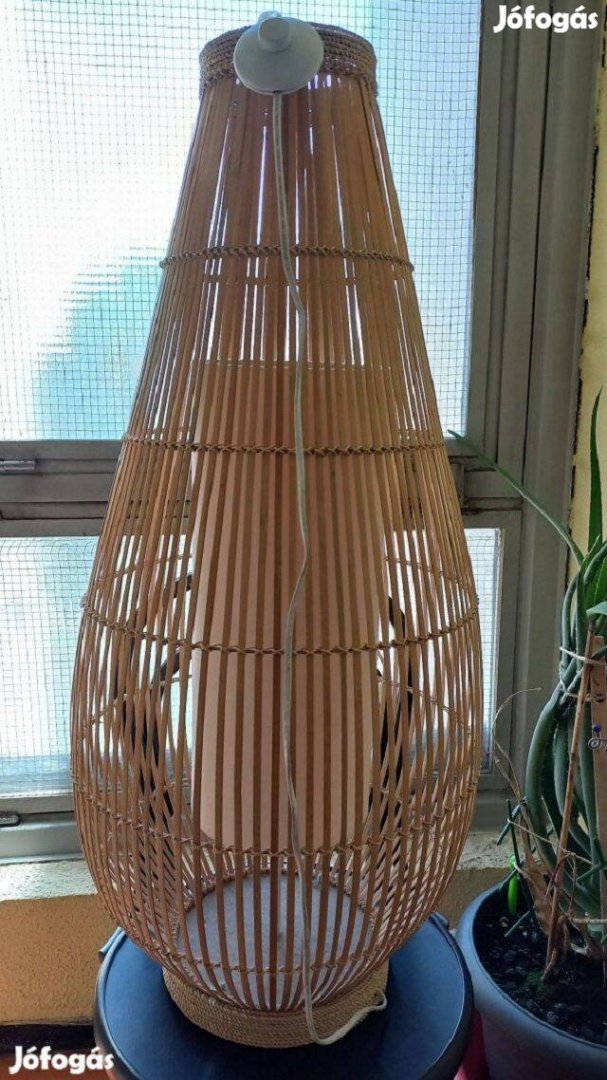 Dekoratív Lámpa állólámpa 94cm kézzel készült bambusz fonás szórt fény