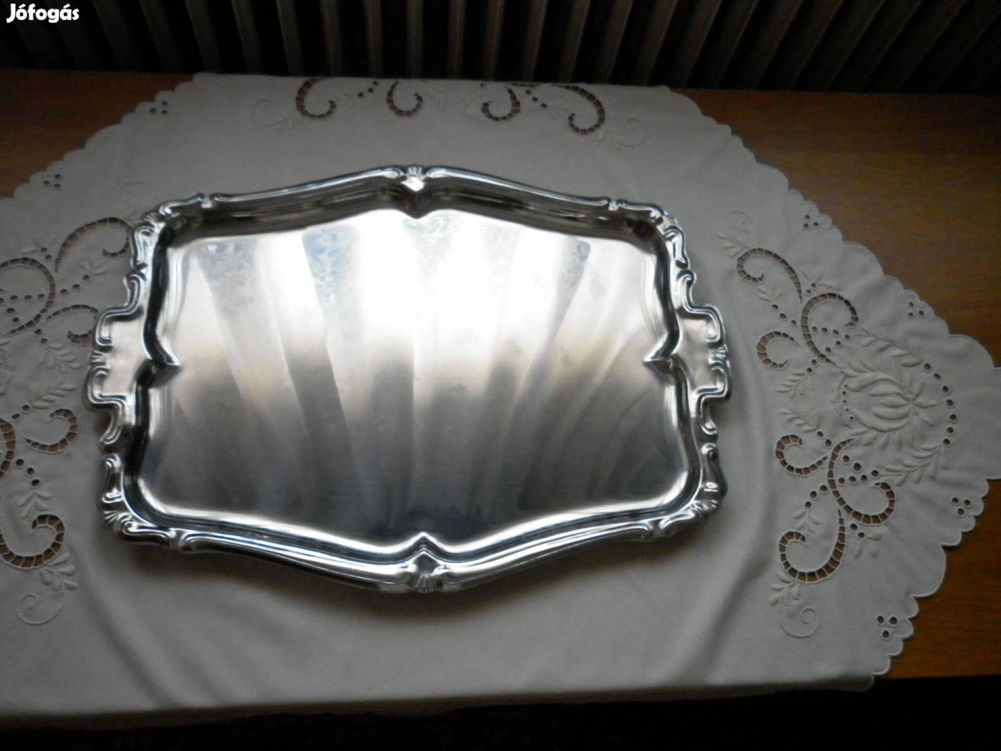 Dekorativ Nagyméretű Alpakka Tálca