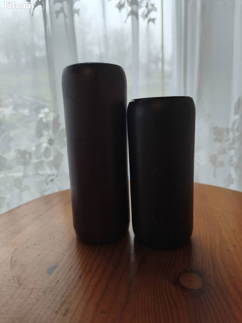 Dekoratív fa mécsestartó szett