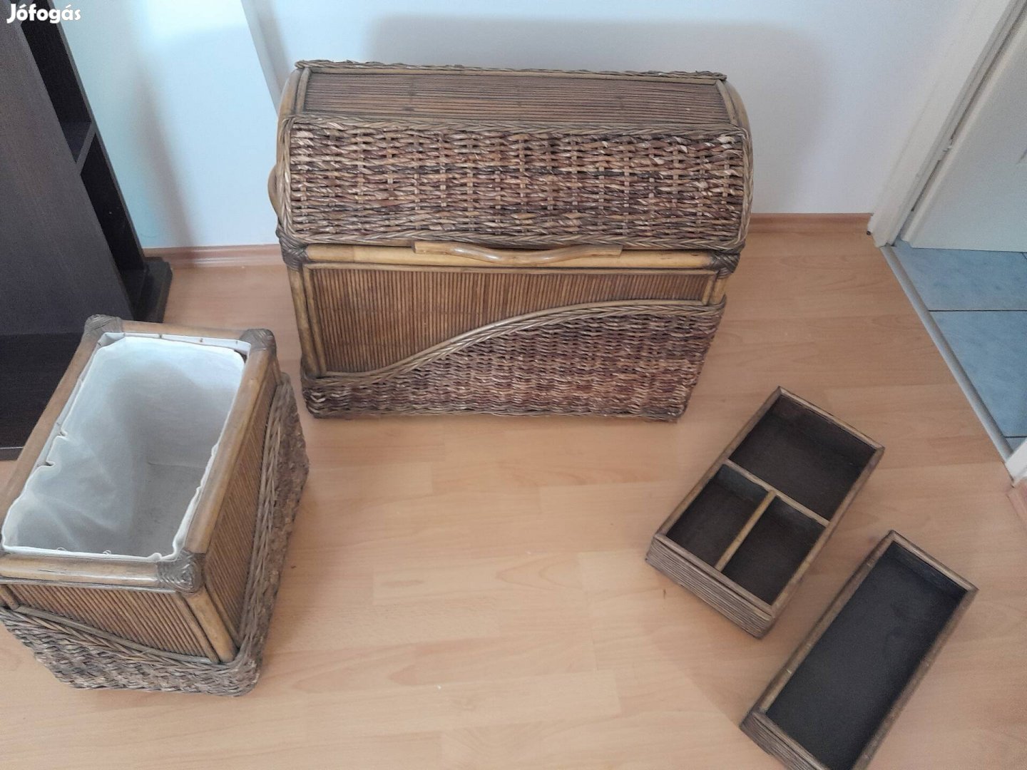 Dekoratív láda3 tároló fából