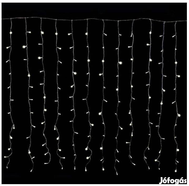 Dekortrend LED fényfüggöny 198 db hidegfehér fényű LED + tápegység