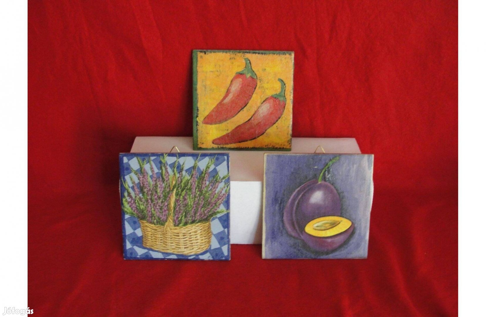 Dekupázs csempekép 15*15 cm darabár