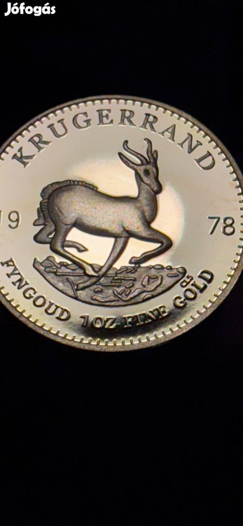 Del-Afrikai Krugerrand  Aranyozott 1 OZ erme