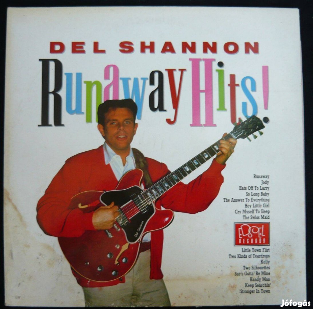 Del Shannon: Runaway Hits (angol nyomású válogatás hanglemez)