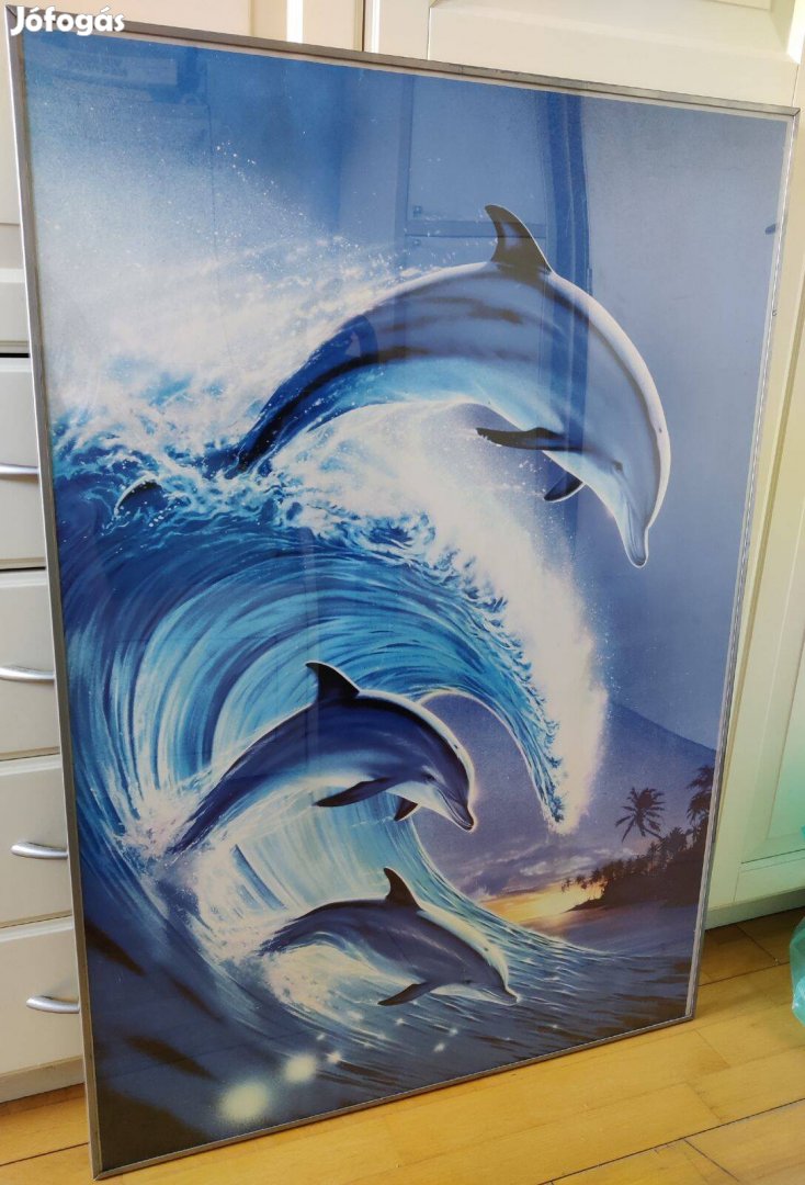 Delfines fali kép nagy méretű