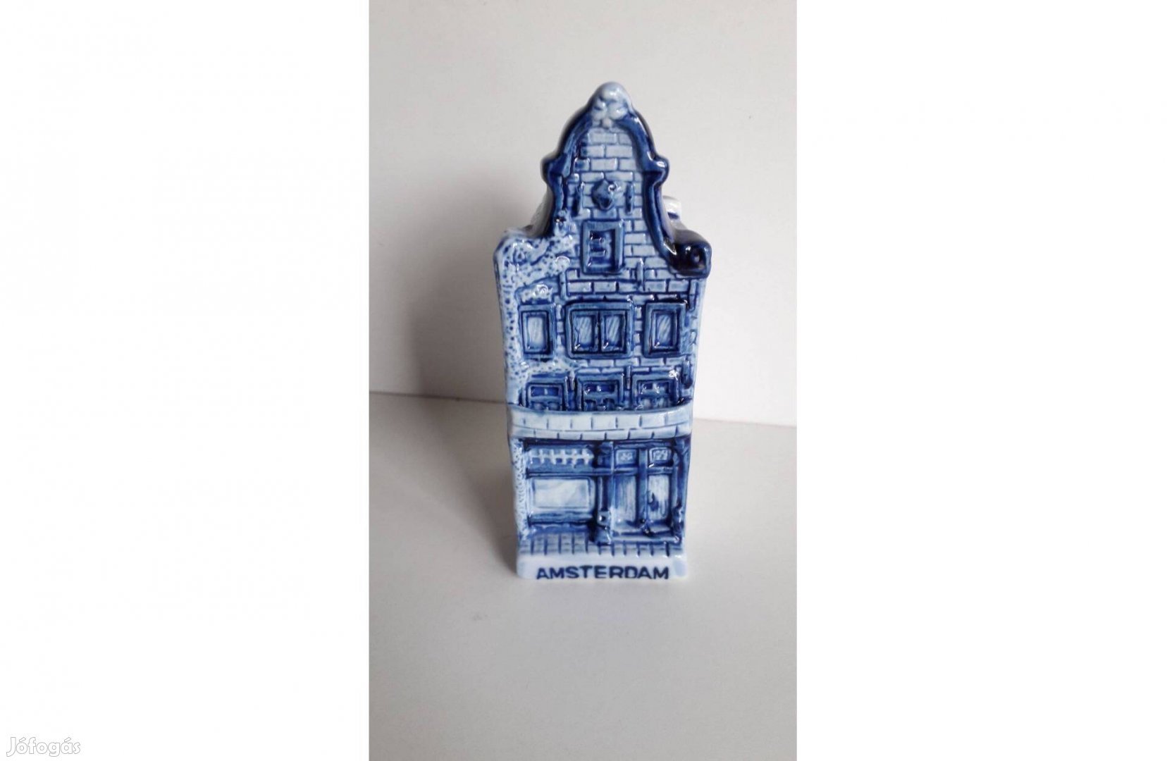 Delft Blue amszterdami kerámia csatornaház 11*5,5*4 cm