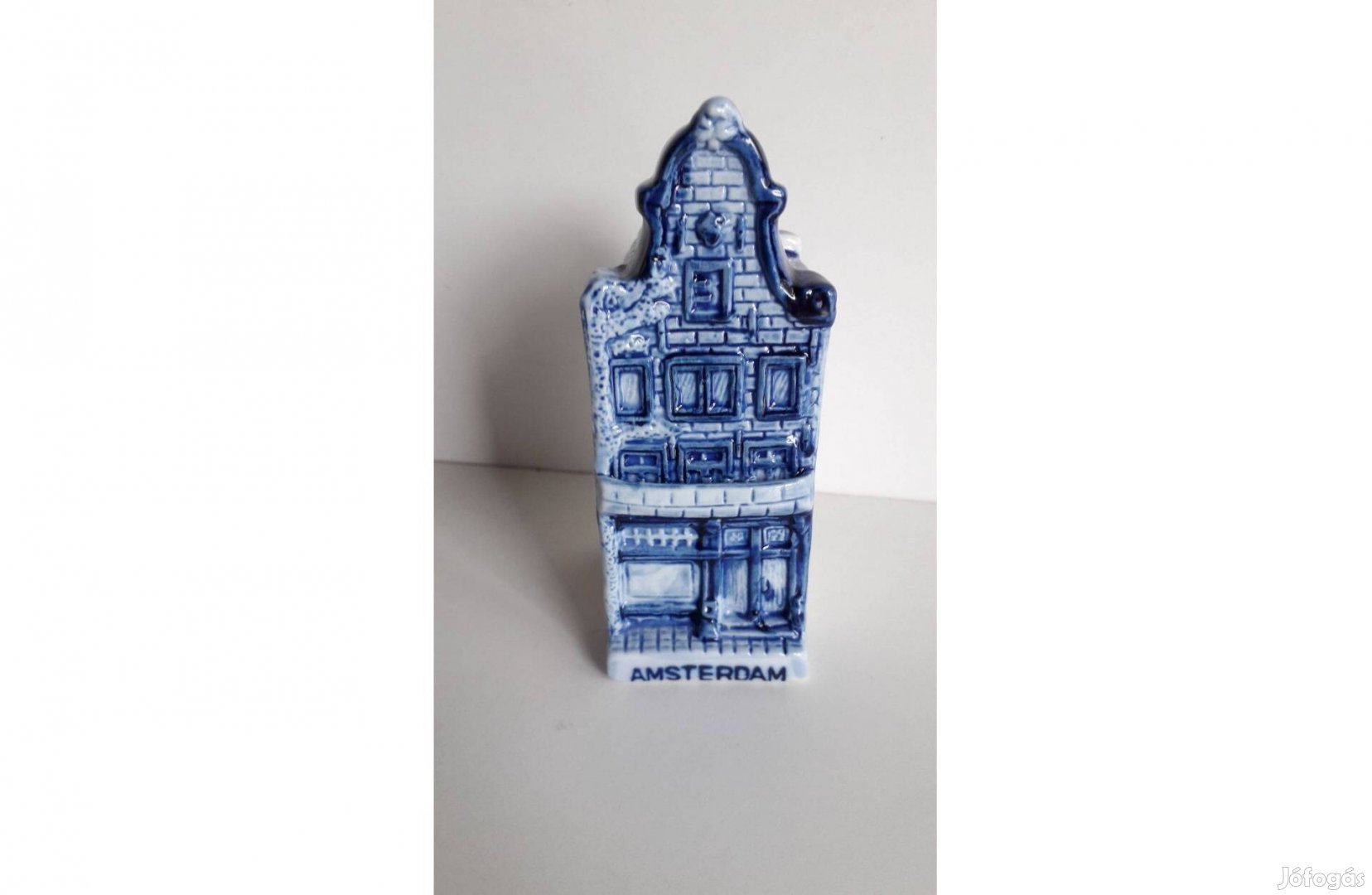Delft Blue amszterdami kerámia csatornaház 11*5,5*4 cm