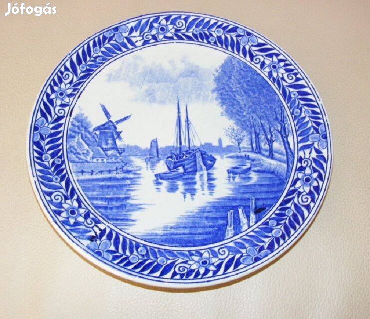 Delft Boch porcelán falitányér