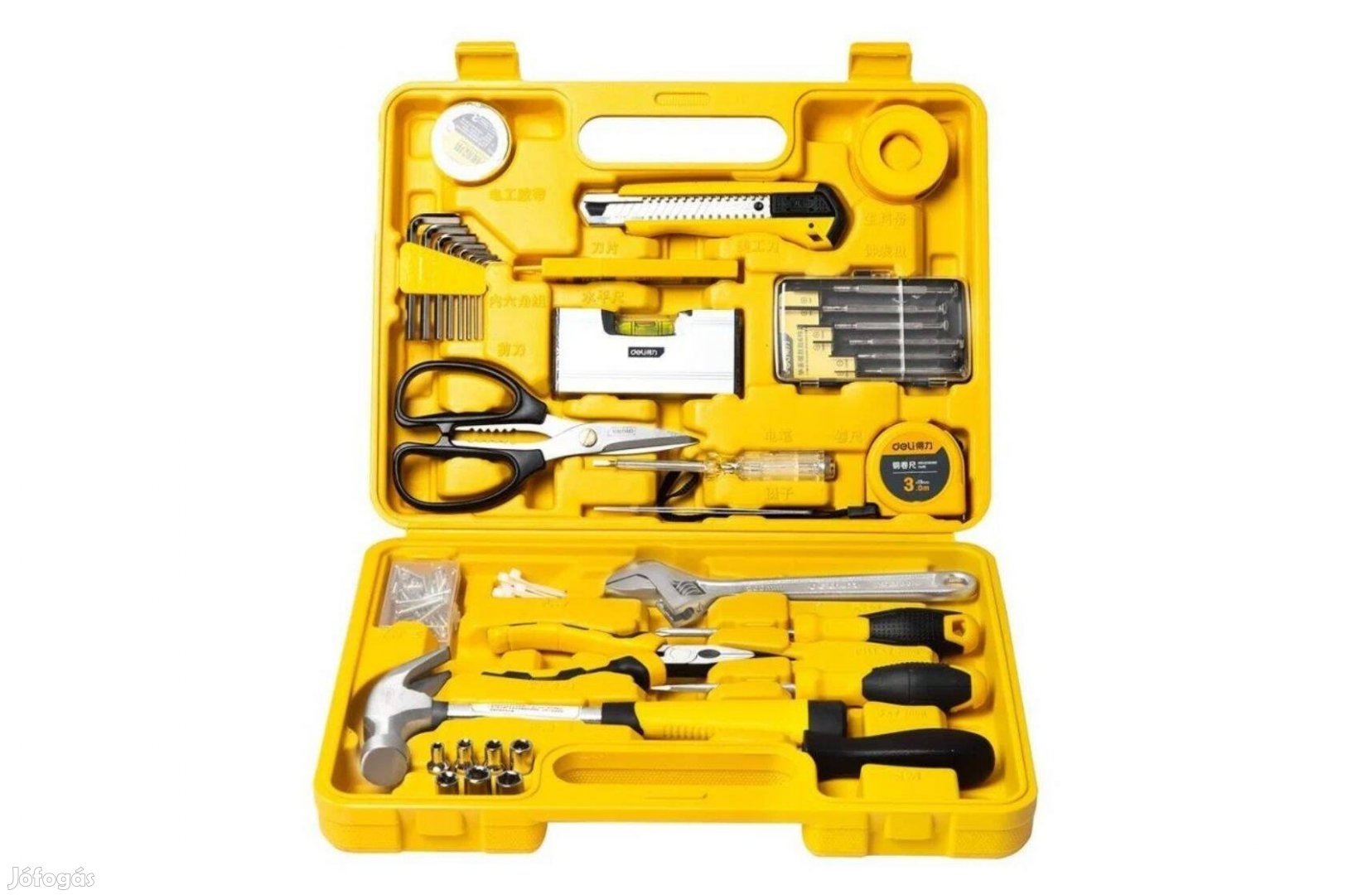 Deli Tools EDL1038J szerszámkészlet 38db, új