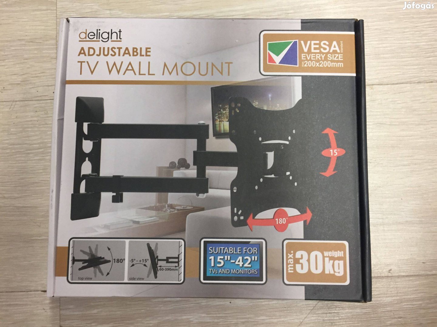 Delight 39697 LCD TV Dönthető és forgatható fali tartó 15"-42"