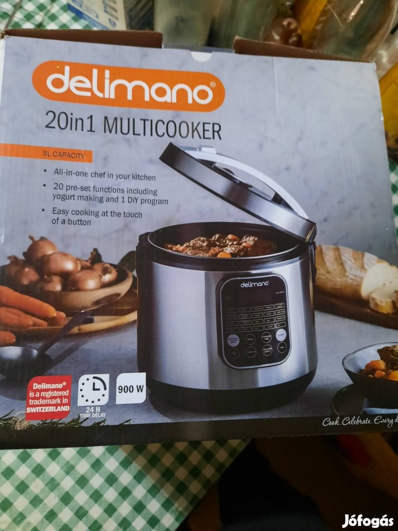 Delimano 20in1 multicooker, főzőedény teljesen új