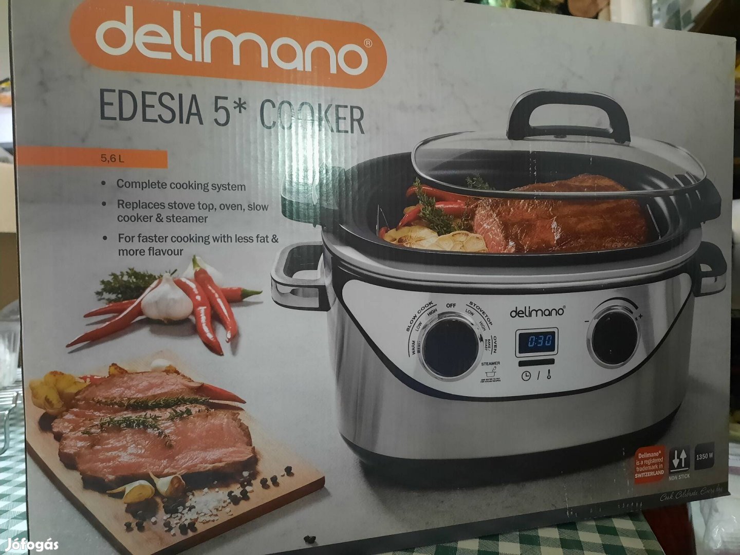 Delimano Edesa 5*cooker Sohasem használt, multicooker főzőedény