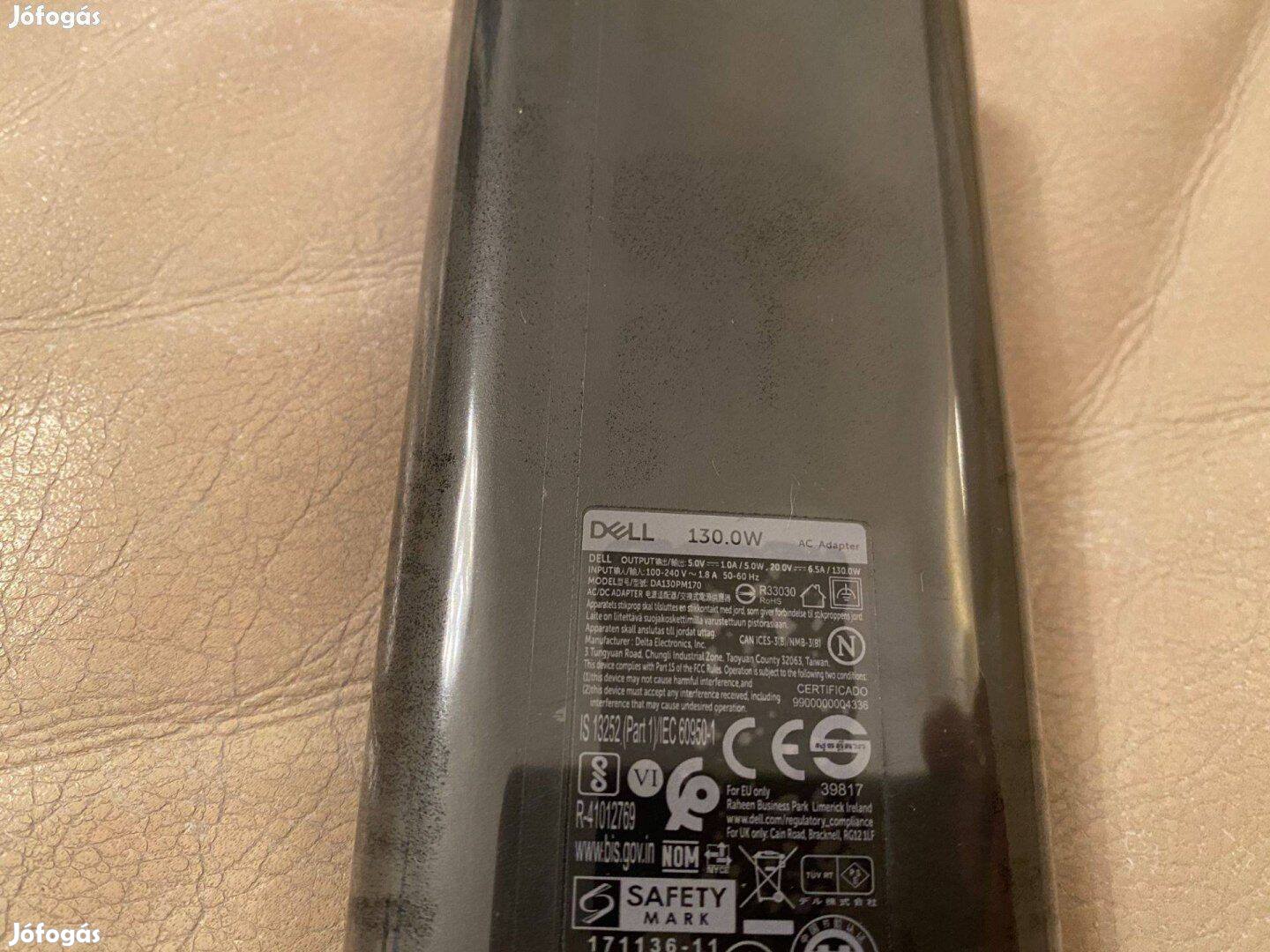 Dell 130W USB-C töltő Dell 130W Usbc adapter DA130PM170 K00F5 0K00F5