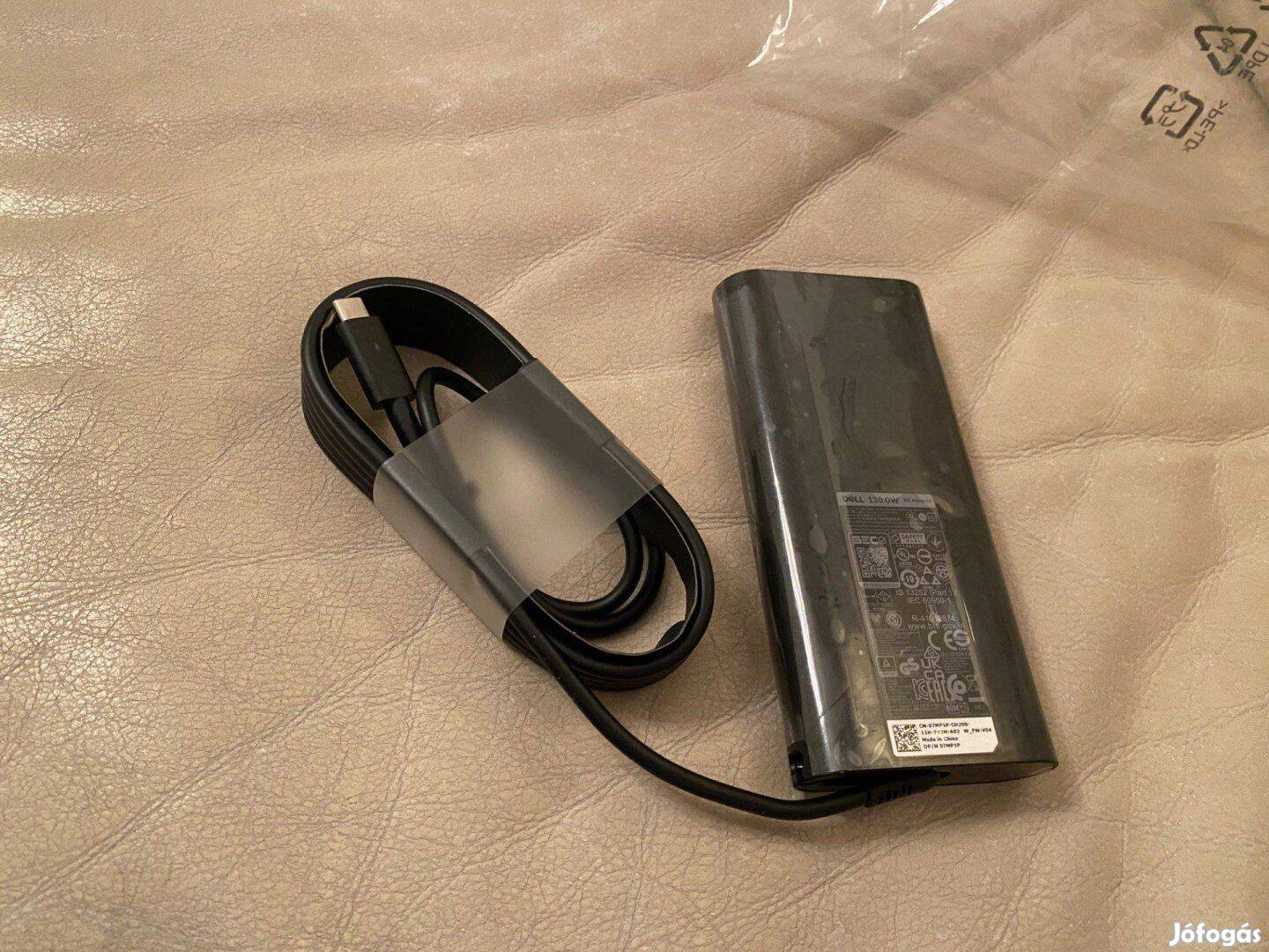Dell 130W USB-C töltő Dell 130W Usbc adapter HA130PM170 7MP1P 07MP1P