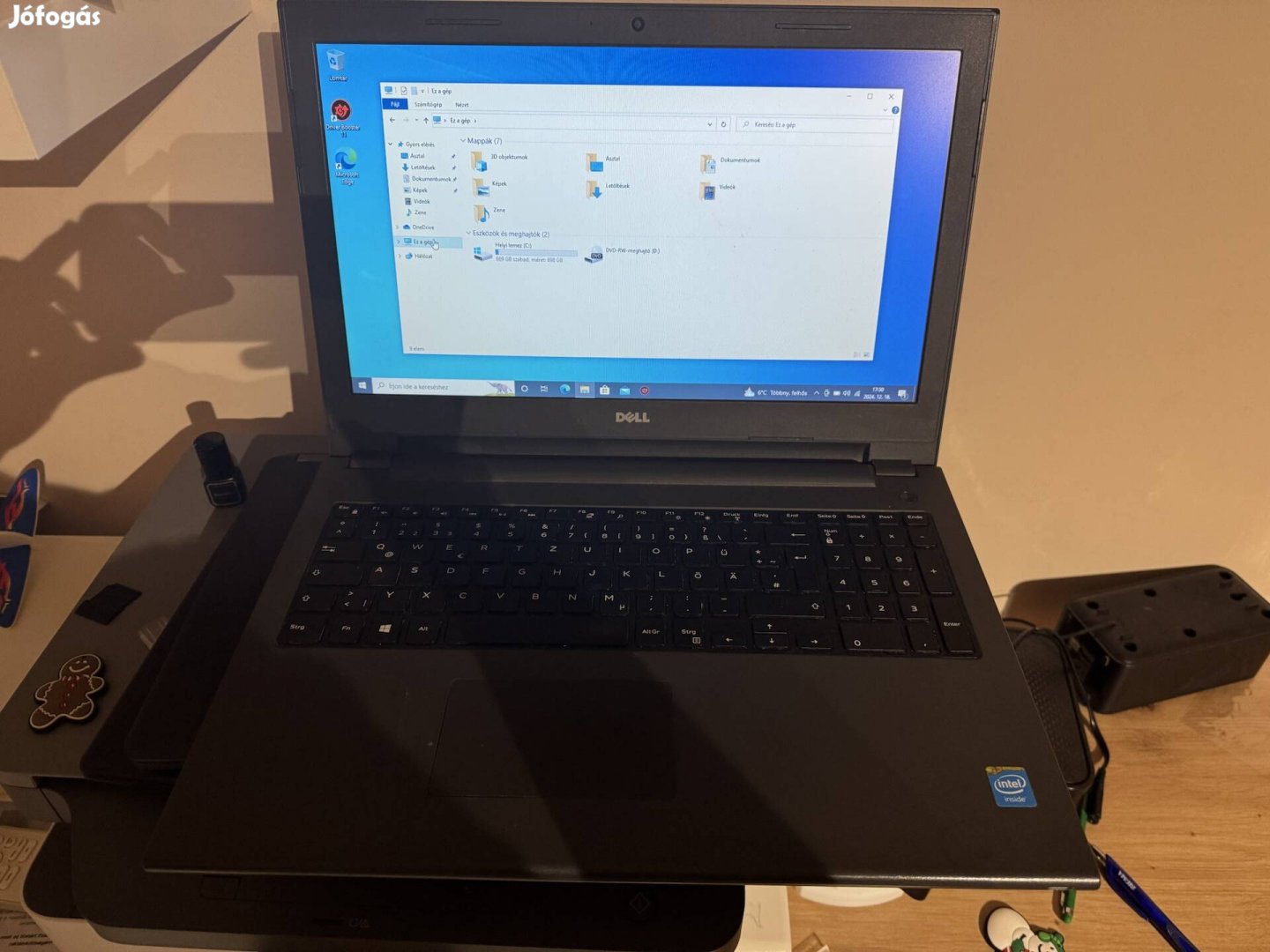 Dell 15,6" laptop ingyen posta