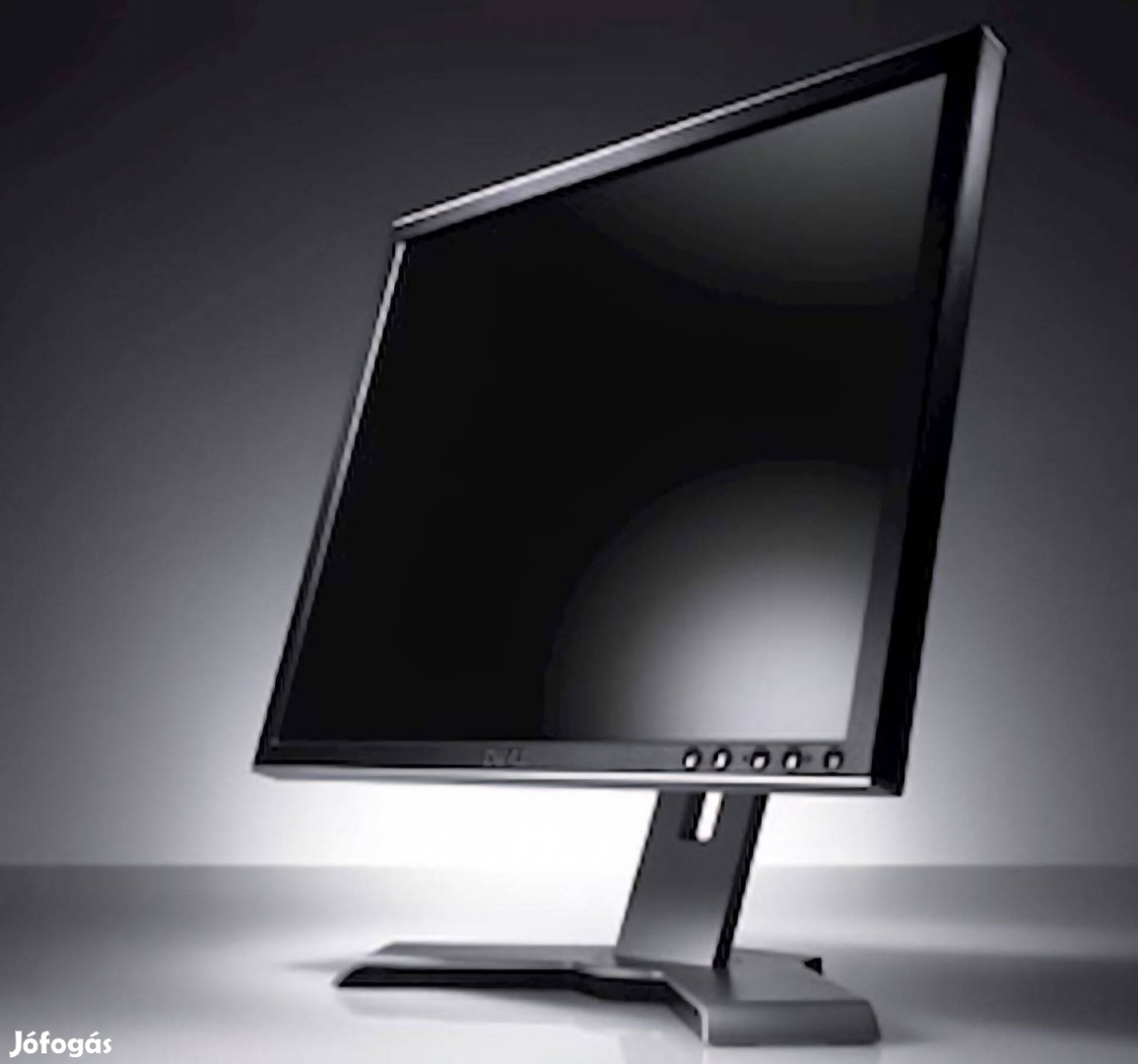Dell 1908Fpt LCD 19" Síkképernyős Monitor Állvánnyal/VGA/DVI/És Tápkáb