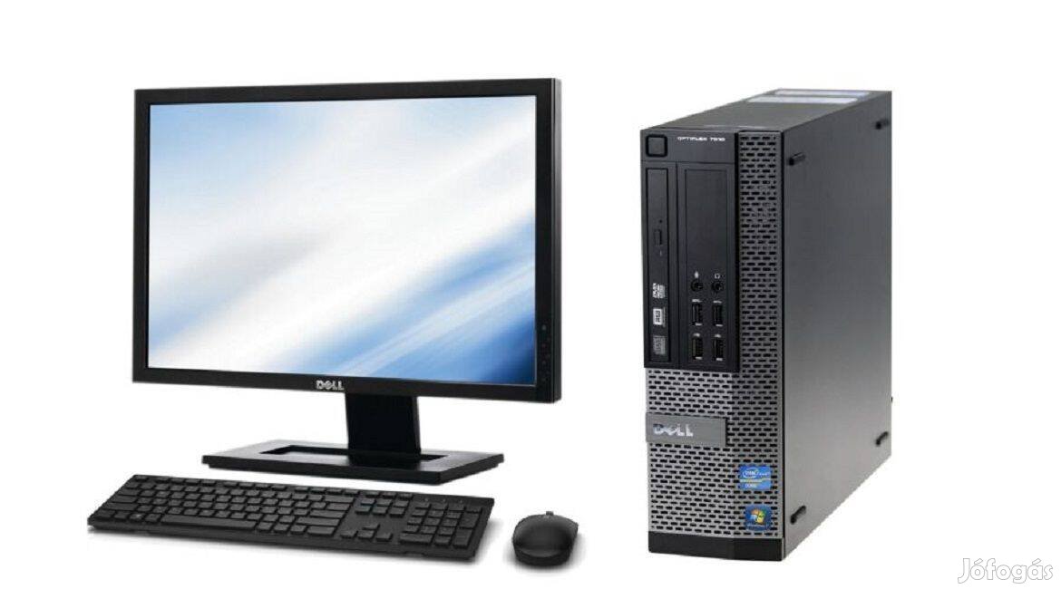 Dell 3010 számítógép csomag i3-3220 8G/120SSD/DVD+19" Wide LCD+Win