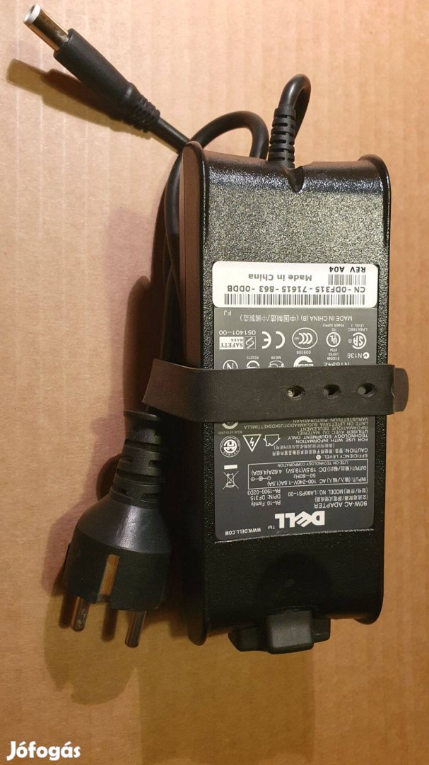 Dell 90W 19,5V 4,62A eredeti laptop notebook adapter töltő újszerű!